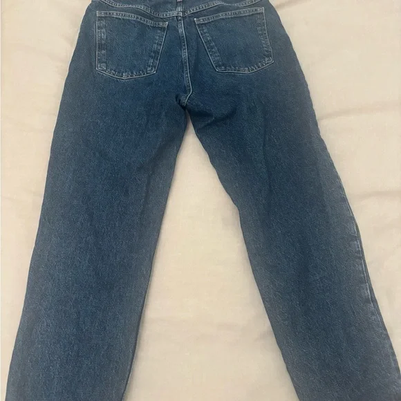 Mango Mom Jeans Classic Blue Denim - Picture 3 of 4